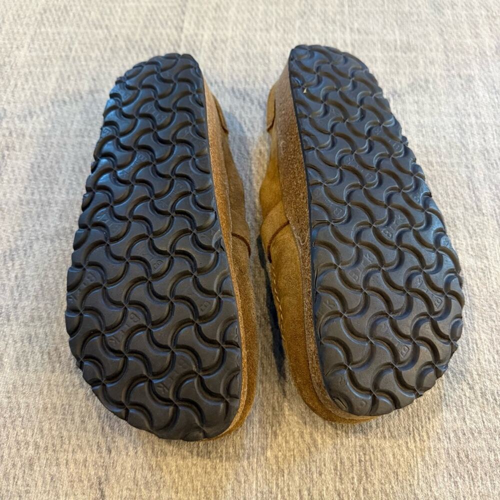 Birkenstock Buckley Tan Suede Clogs in Tea Women’s 38 - Picture 7 of 8